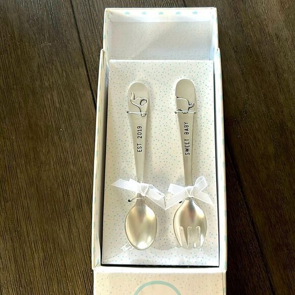 Mud Pie Baby’s Feeding Set NEW - Picture 2 of 4